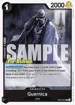 Carte One Piece anglaise OP08-081 Guernica