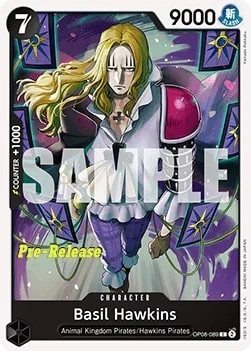 Carte One Piece anglaise OP08-089 Basil Hawkins