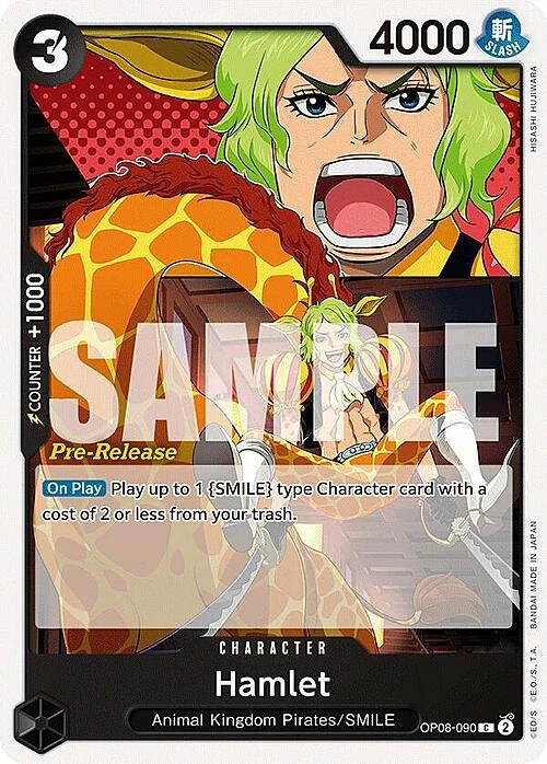 Carte One Piece anglaise OP08-090 Hamlet