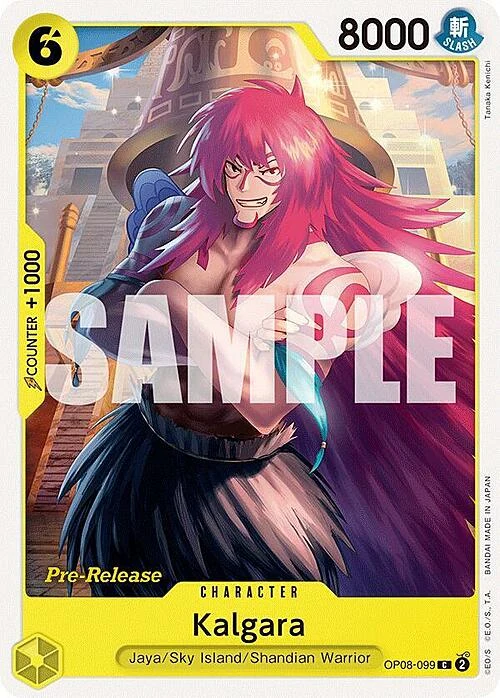Carte One Piece anglaise OP08-099 Kalgara