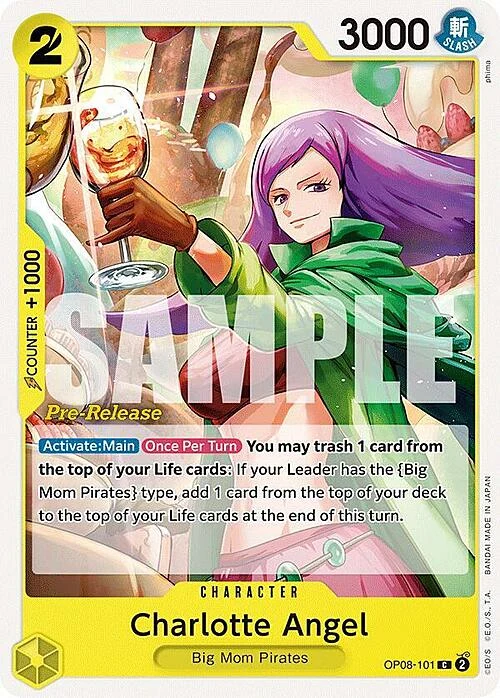 Carte One Piece anglaise OP08-101 Charlotte Angel