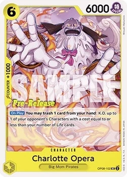 Carte One Piece anglaise OP08-102 Charlotte Opera