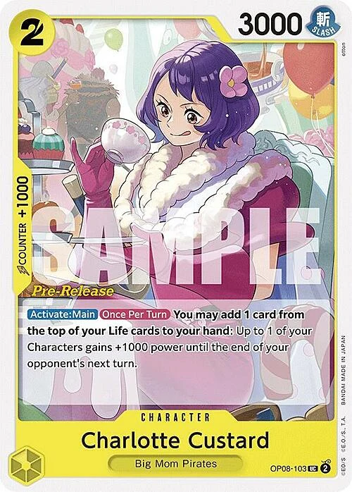 Carte One Piece anglaise OP08-103 Charlotte Custard