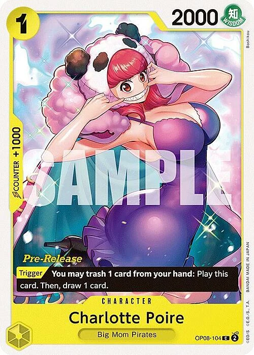 Carte One Piece anglaise OP08-104 Charlotte Poire