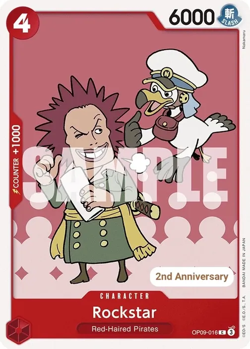 Carte One Piece anglaise OP09-016 Rockstar
