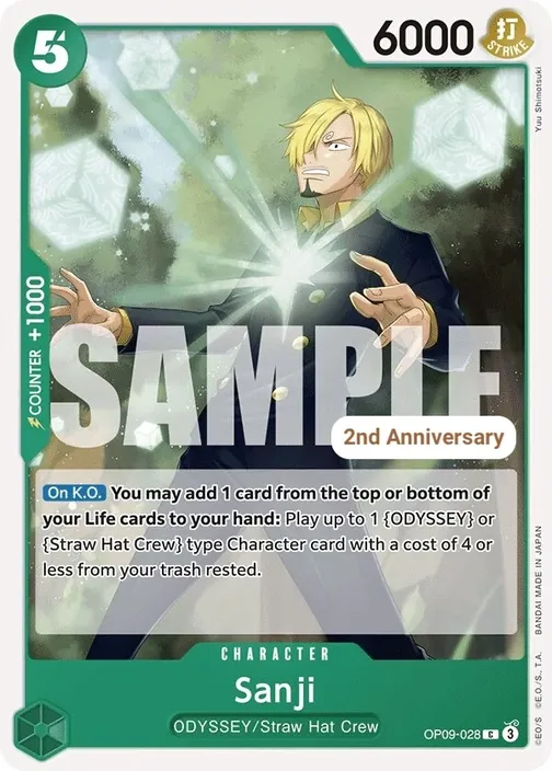 Carte One Piece anglaise OP09-028 Sanji