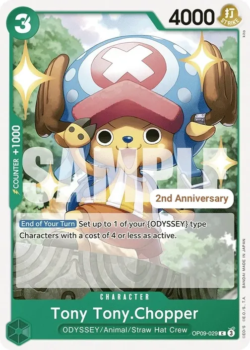 Carte One Piece anglaise OP09-029 Tony Tony.Chopper