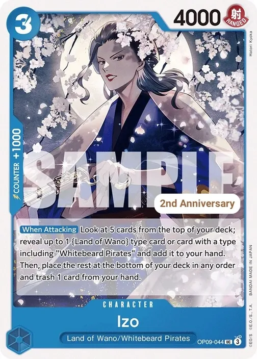 Carte One Piece anglaise OP09-044 Izo