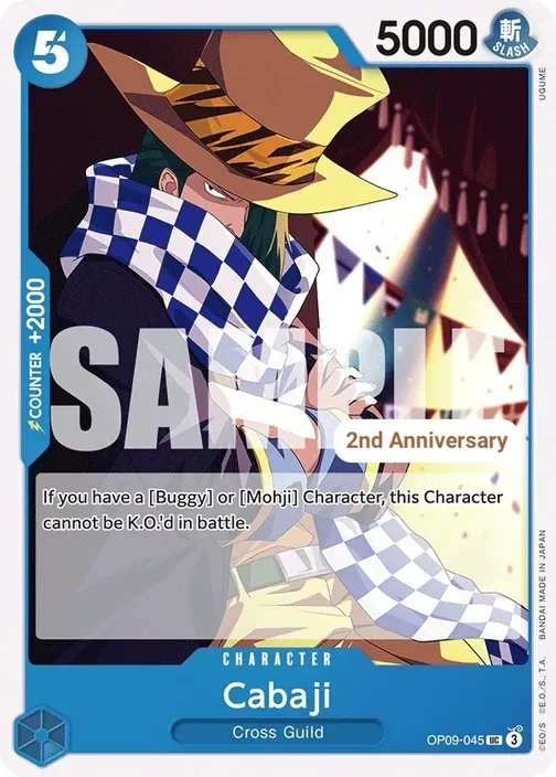 Carte One Piece anglaise OP09-045 Cabaji