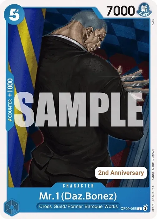 Carte One Piece anglaise OP09-055 Mr.1(Daz.Bonez)