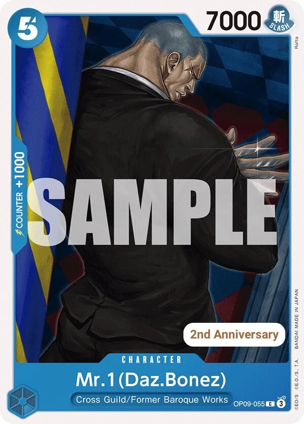 Carte One Piece anglaise Mr.1(Daz.Bonez) OP09-055 C