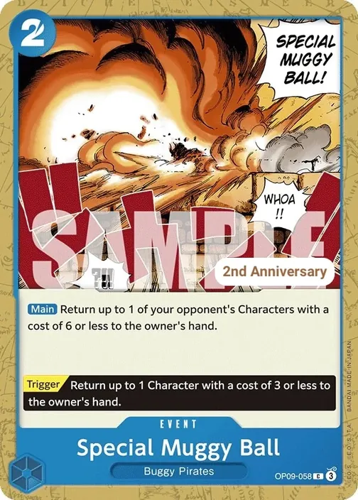 Carte One Piece anglaise OP09-058 Special Muggy Ball