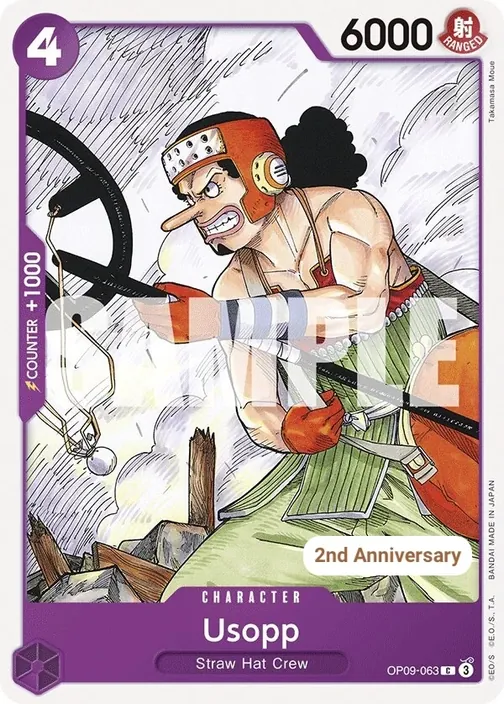 Carte One Piece anglaise OP09-063 Usopp