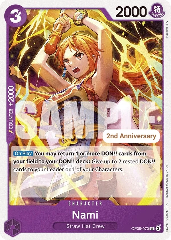 Carte One Piece anglaise Nami OP09-070 UC