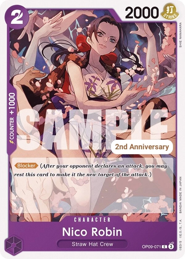 Carte One Piece anglaise Nico Robin OP09-071 C