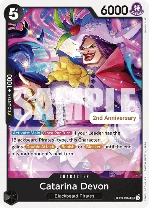 Carte One Piece anglaise OP09-084 Catarina Devon