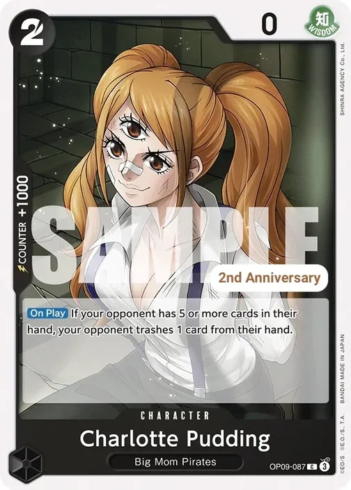 Carte One Piece anglaise OP09-087 Charlotte Pudding