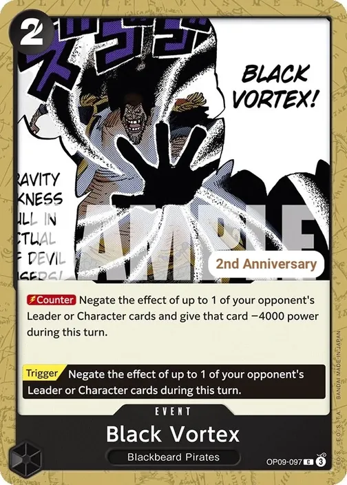 Carte One Piece anglaise OP09-097 Black Vortex