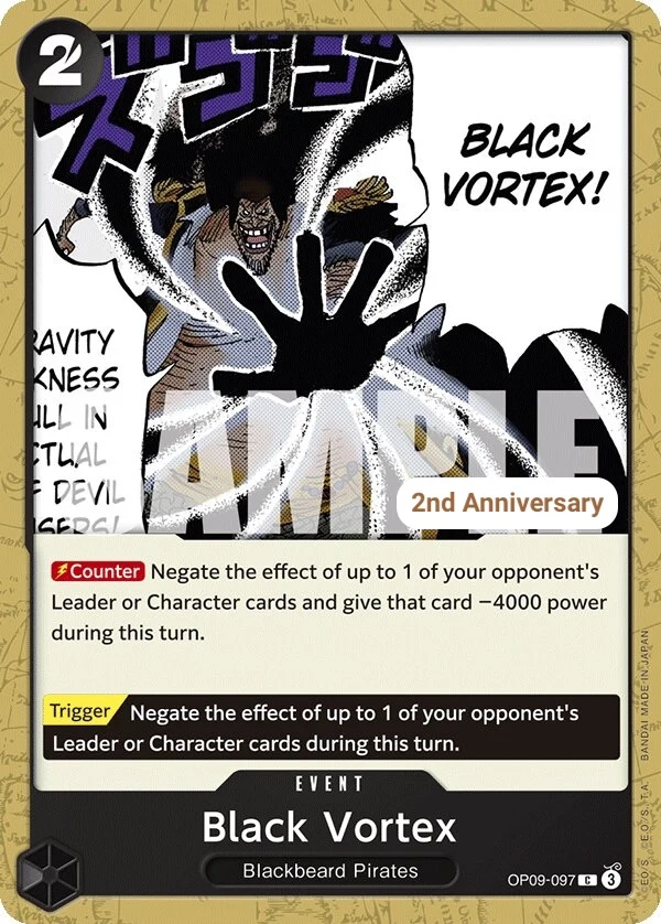 Carte One Piece anglaise Black Vortex OP09-097 C
