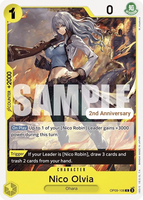 Carte One Piece anglaise Nico Olvia OP09-106 C