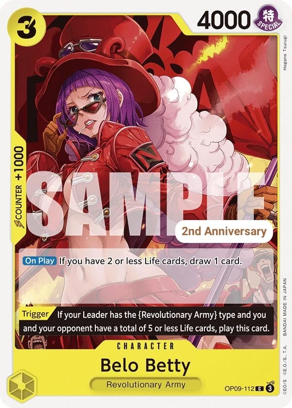 Carte One Piece anglaise Belo Betty OP09-112 C
