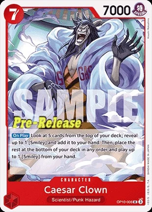 Carte One Piece anglaise OP10-006 Caesar Clown