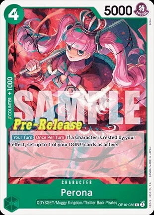 Carte One Piece anglaise OP10-036 Perona