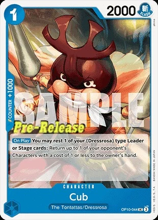 Carte One Piece anglaise OP10-044 Cub