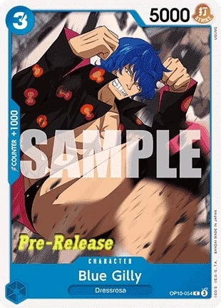Carte One Piece anglaise OP10-054 Blue Gilly