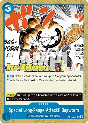 Carte One Piece anglaise OP10-061 Special Long-Range Attack!! Bagworm
