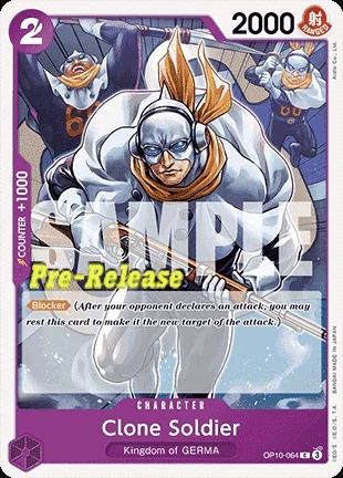 Carte One Piece anglaise OP10-064 Clone Soldier