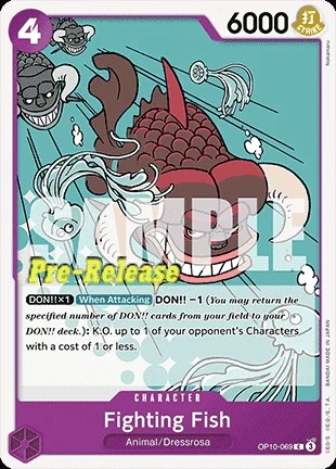 Carte One Piece anglaise OP10-069 Fighting Fish