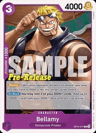 Carte One Piece anglaise OP10-077 Bellamy