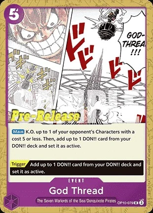 Carte One Piece anglaise OP10-079 God Thread