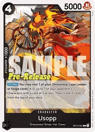 Carte One Piece anglaise OP10-081 Usopp