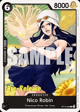 Carte One Piece anglaise OP10-089 Nico Robin