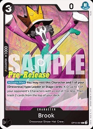 Carte One Piece anglaise OP10-091 Brook