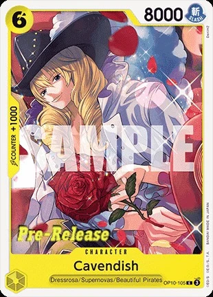 Carte One Piece anglaise OP10-105 Cavendish