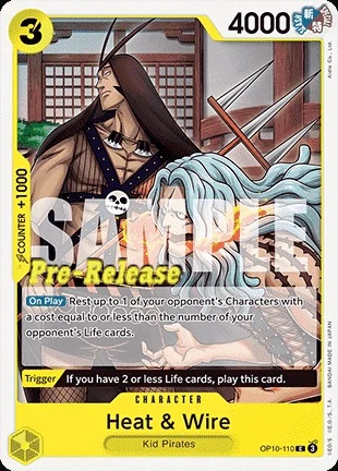Carte One Piece anglaise OP10-110 Heat & Wire