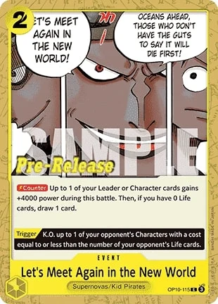 Carte One Piece anglaise OP10-115 Let's Meet Again in the New World