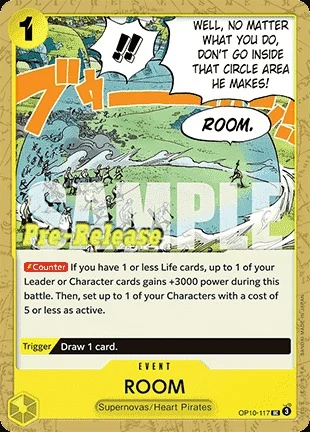 Carte One Piece anglaise OP10-117 ROOM