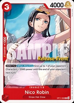 Carte One Piece anglaise OP11-009 Nico Robin