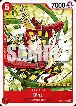 Carte One Piece anglaise OP11-011 Bins