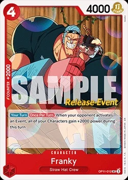 Carte One Piece anglaise OP11-012 Franky