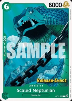 Carte One Piece anglaise OP11-026 Scaled Neptunian