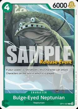 Carte One Piece anglaise OP11-027 Bulge-Eyed Neptunian