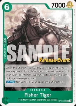 Carte One Piece anglaise OP11-035 Fisher Tiger