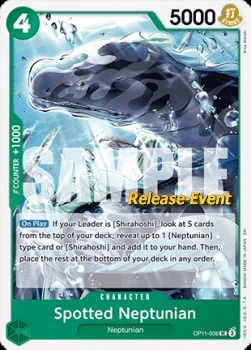 Carte One Piece anglaise OP11-036 Spotted Neptunian