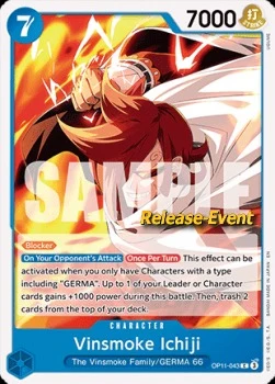 Carte One Piece anglaise OP11-043 Vinsmoke Ichiji