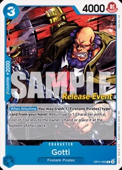 Carte One Piece anglaise OP11-050 Gotti